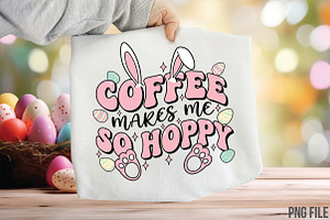 Coffee Makes Me So Hoppy PNG, an Illustration by CraftArtStudio