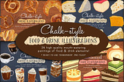 Food & Drinks Art Bundle 50% Off, a Food Illustration by Cynthia Arre (Thumbnail 1 of 9)