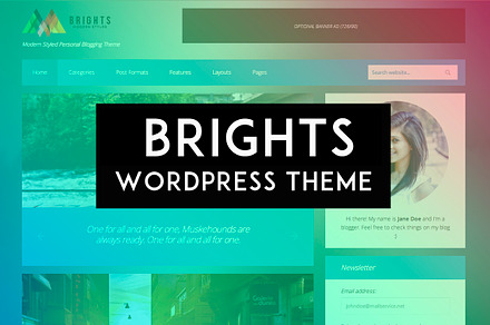 Brights - WP Personal Blogging Theme