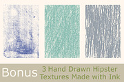 Set of 6 seamless hipster patterns., a Pattern Graphic by Asyndrom (Thumbnail 3 of 3)