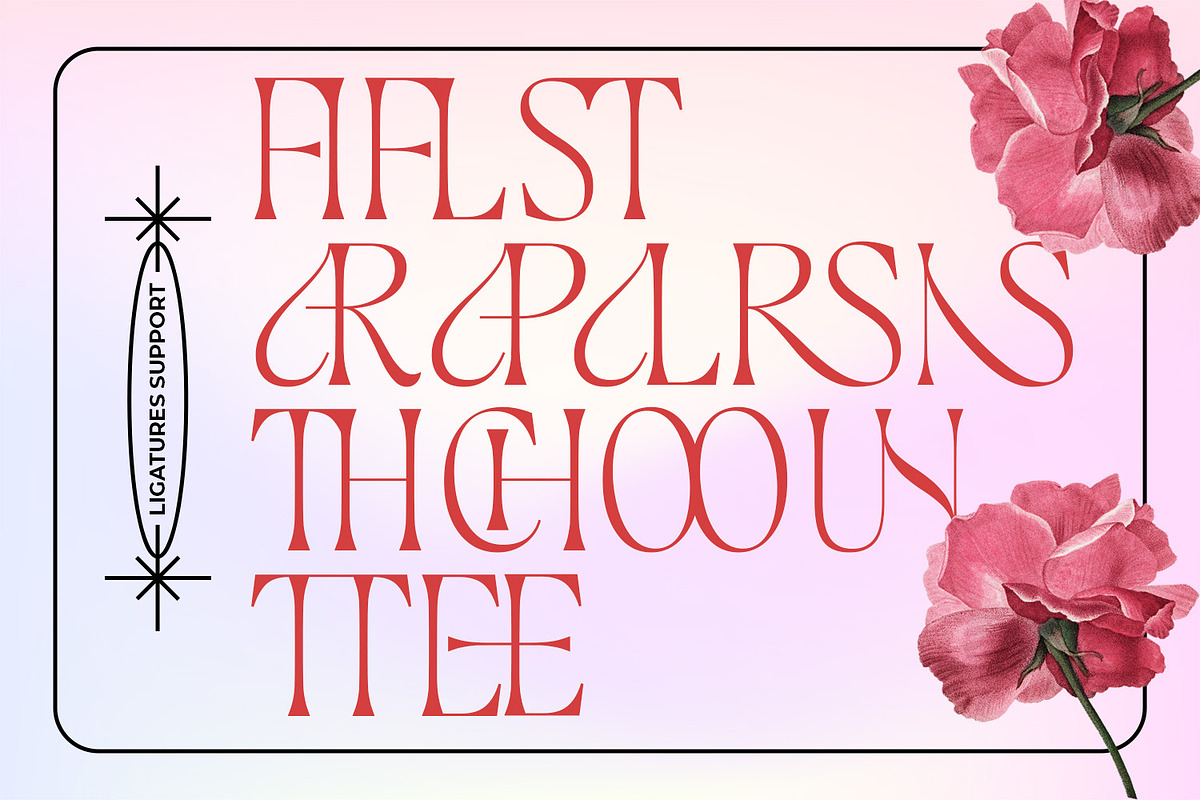 Starcheers - Unique Display, a Serif Font by Mokatype Studio (Photo 7 of 10)