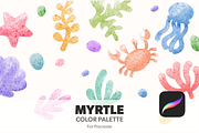 Myrtle Procreate swatches, a Palette Add-On by Monolinea (Thumbnail 1 of 2)