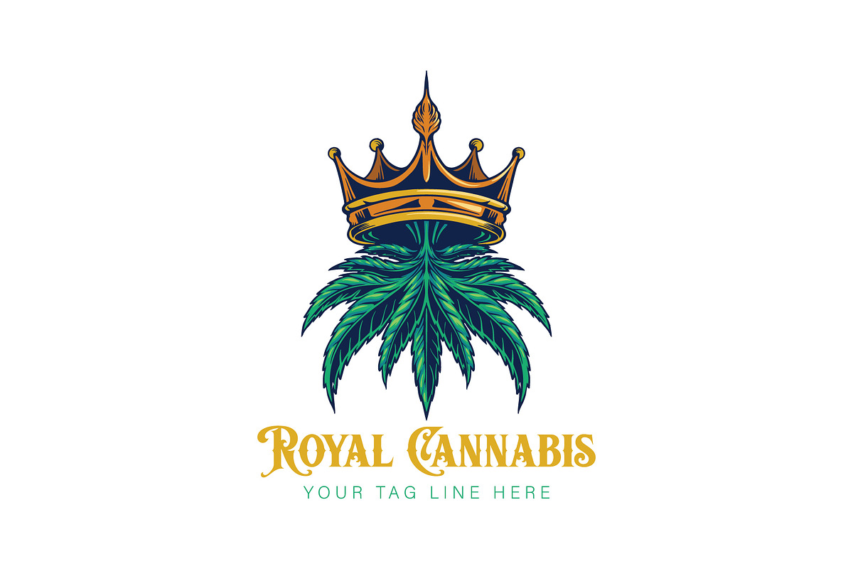 Green Cannabis Royal Logo, a Branding & Logo Template by Design House (Photo 1 of 2)