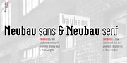 Neubau, a Sans Serif Font by TipografiaRamis (Thumbnail 1 of 2)