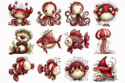 Whimsical Animals in Aquarium, an Illustration by DreamArtGraphic (Thumbnail 2 of 8)