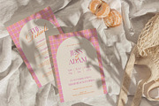 Checkered Wedding Invite Template, an Invitation Template by Indigo Rain Creative (Thumbnail 3 of 7)