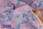 70 Hippie MUSHROOMS. Vector Set., a Pattern Graphic by Varvara Gorbash (Thumbnail 3 of 10)
