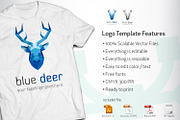 Blue Deer logo, a Branding & Logo Template by vectorlogos89 (Thumbnail 2 of 2)