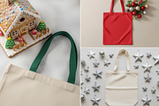 Christmas Tote Bag - Bundle 100 JPG, a Household Mockup by KennedyStudio (Thumbnail 10 of 16)