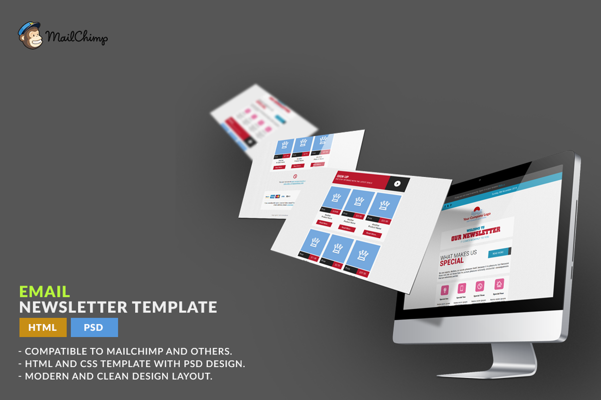 E-Newsletter Template: HTML, a HTML Template by WonderShop (Photo 1 of 5)