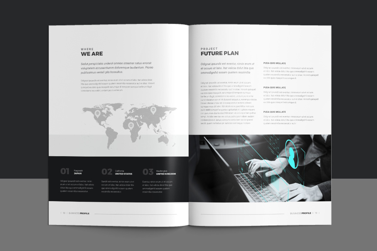 Company Profile Brochure, a Brochure Template by DesignJanala (Photo 9 of 10)