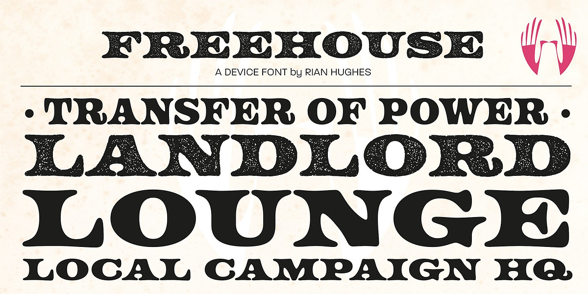 Freehouse, a Serif Font by Device (Photo 3 of 5)