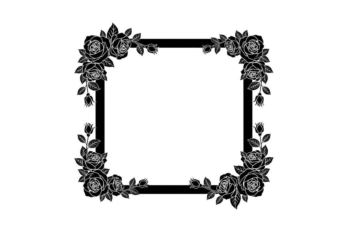 Floral Decorative Frame Vector Bundl, an Illustration by musafir_fashion (Photo 5 of 51)
