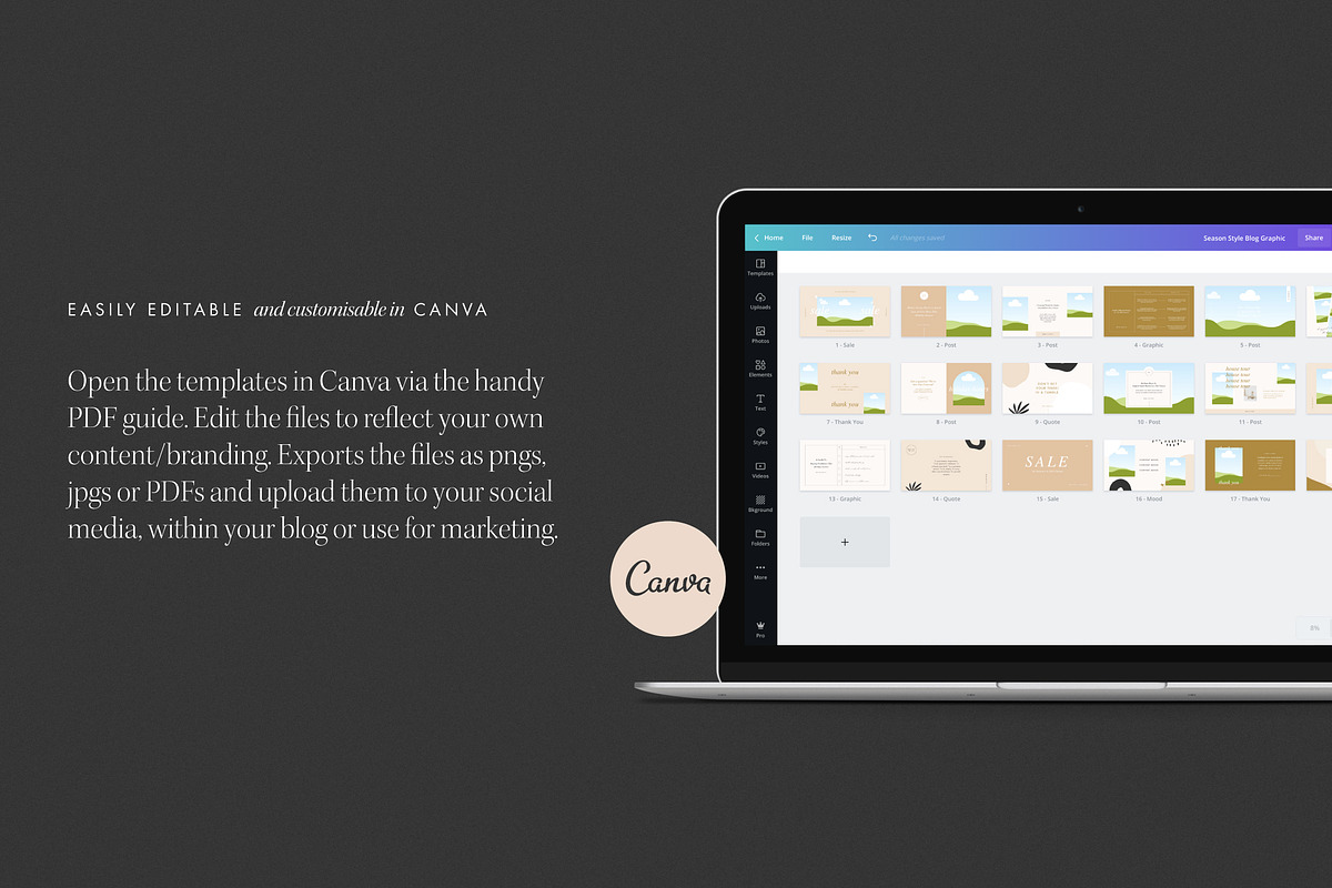 Season Style Social Template Bundle, a Social Media Template by January Made Design (Photo 9 of 12)