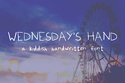 Wednesday's Hand, a Sans Serif Font by Qamber Designs & Media (Thumbnail 1 of 3)