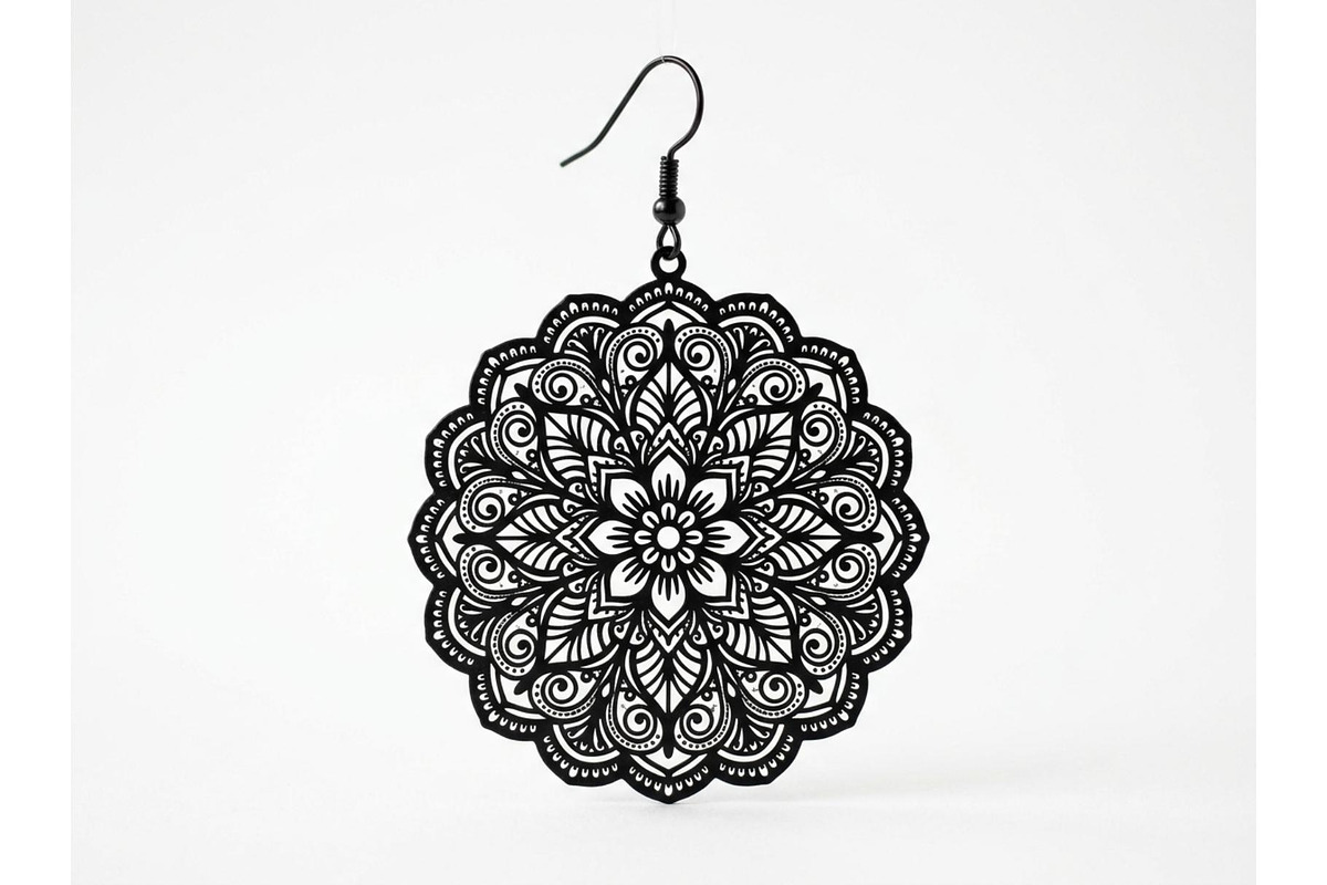 Mandala Earring SVG Bundle, an Object Graphic by musafir_fashion (Photo 3 of 10)