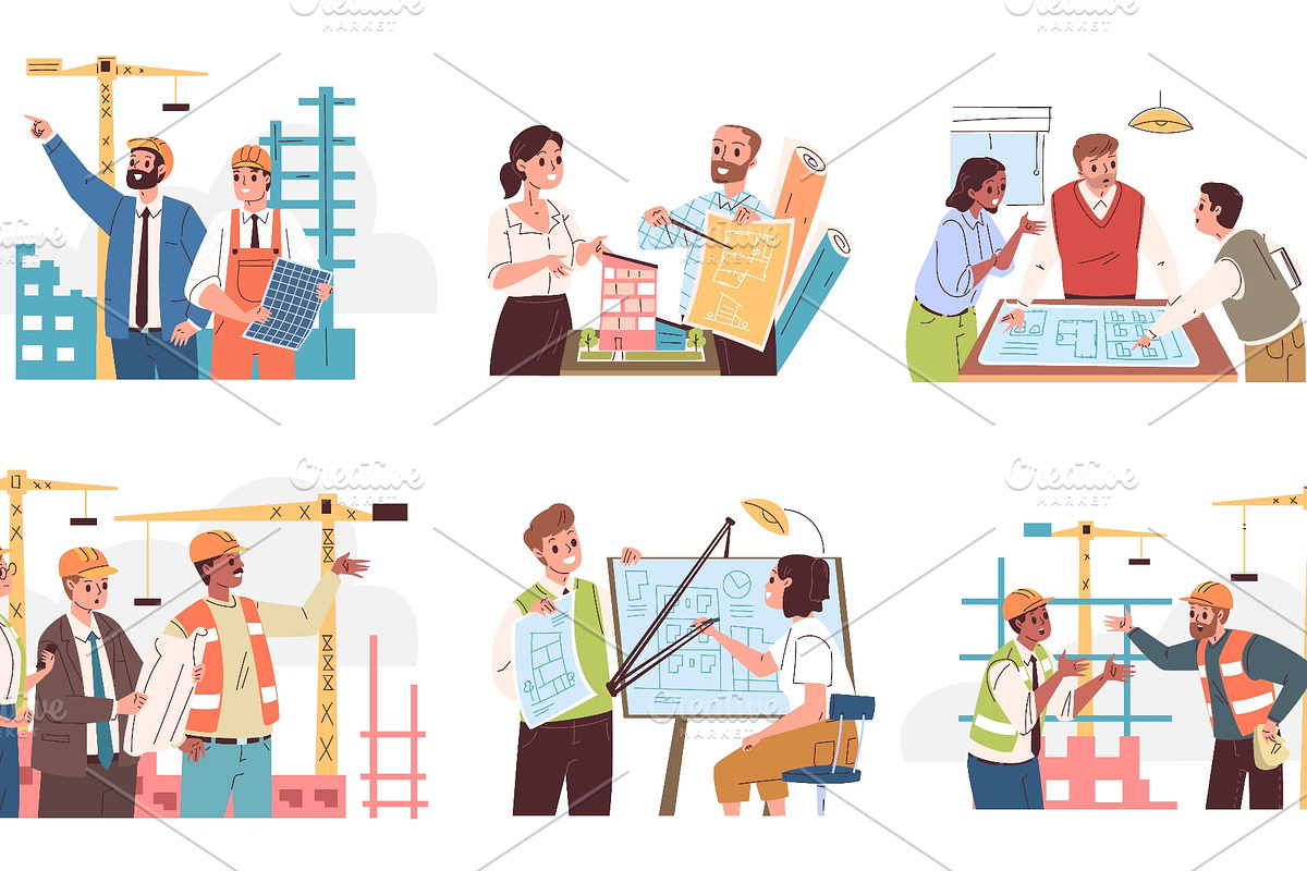 Architects project work. Architect, a Person Illustration by Stock-Smart-Start (Photo 2 of 3)