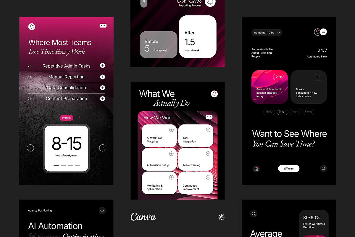 AI Services / Agency Instagram Pack, a Social Media Template by fakhroo (Photo 7 of 7)