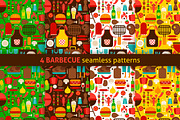Barbecue Flat Seamless Patterns, a Pattern Graphic by Anna_leni (Thumbnail 1 of 3)