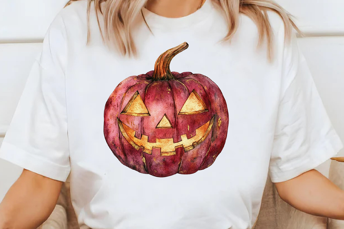 Watercolor Burgundy Halloween Clipar, an Illustration by Libby Wishes (Photo 10 of 11)