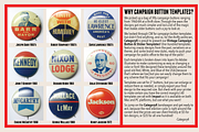 Vintage Campaign Button Templates 09, an Illustration by category4 (Thumbnail 3 of 4)