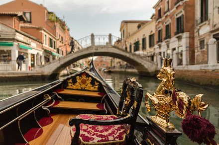 Inside gondola view on Venice, a Transportation Photo by Andriy Photography