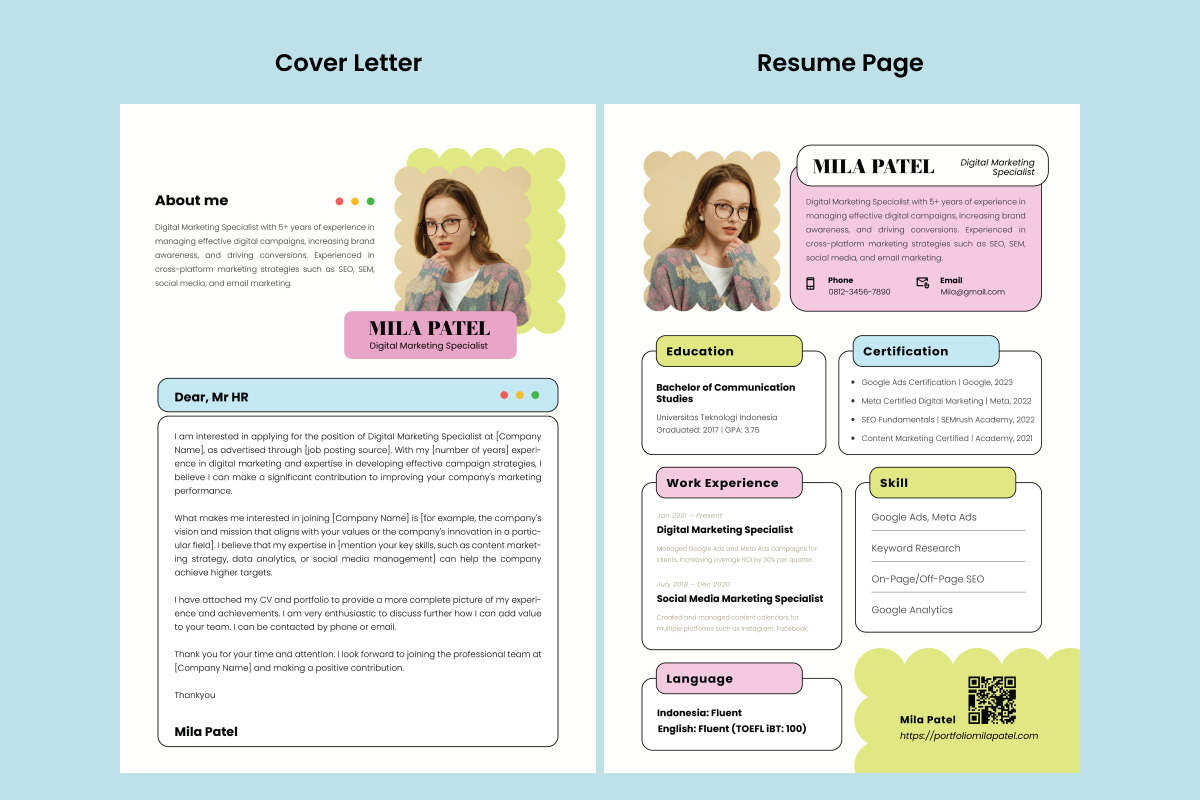 CV Resume for Marketing Specialist, a Resume Template by twinstd (Photo 2 of 2)
