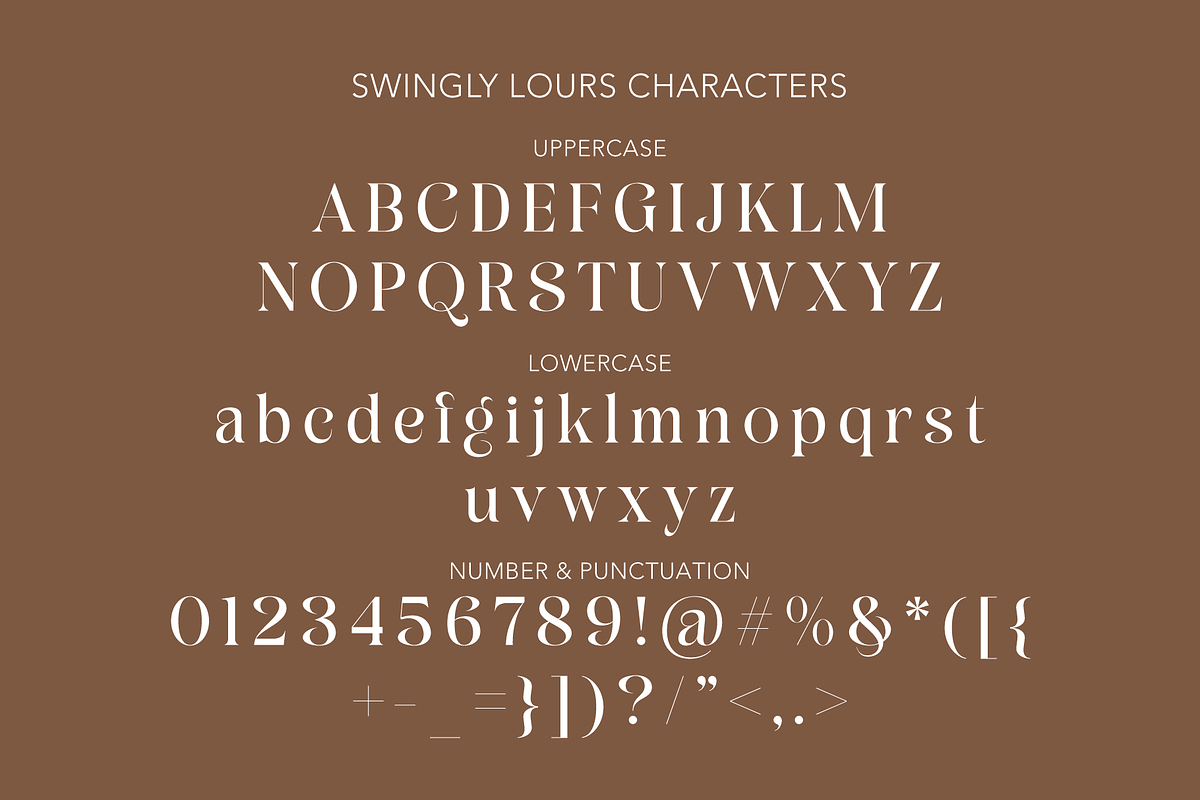 Swingly Lours | Magnificent Font, a Serif Font by Jolicia Type (Photo 2 of 11)