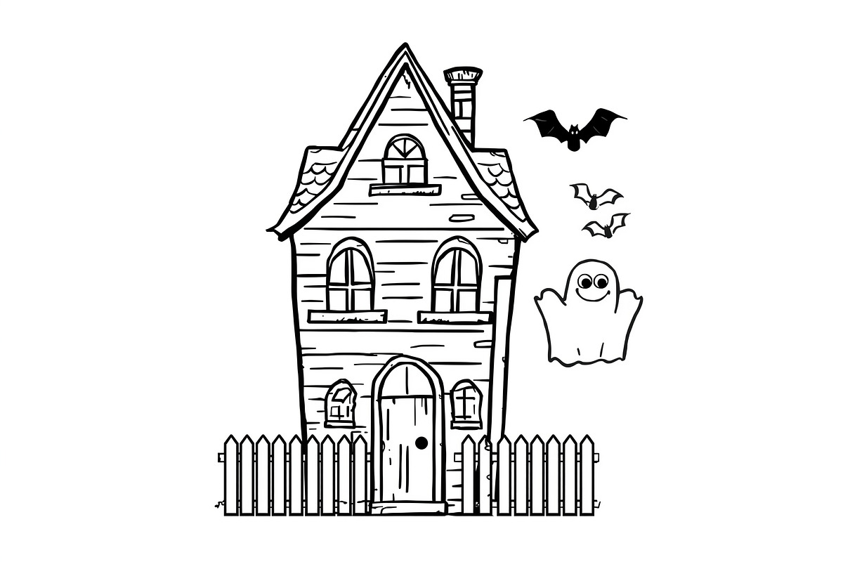 Halloween Ghost & Skeleton Art, an Illustration by hafijul (Photo 25 of 26)