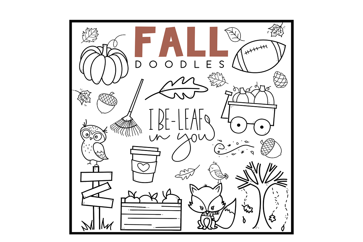 Fall Fun - A Doodles Font preview 5