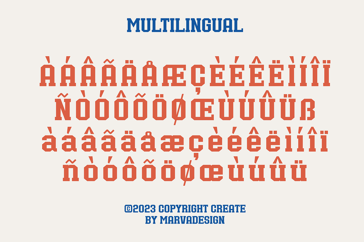 Bullsy College - A Classic Sport, a Slab Serif Font by Marvadesign (Photo 5 of 6)