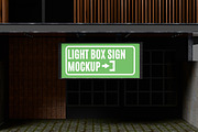 LIGHT BOX SIGN MOCKUP, an Advertising Mockup by safrizalstudio (Thumbnail 1 of 4)
