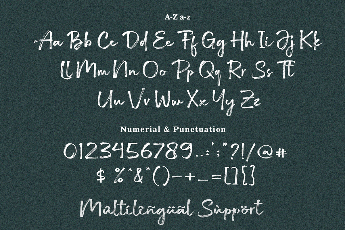 Hardshock - Brush Script Font, a Handwritten Font by Subectype Studio (Photo 8 of 9)