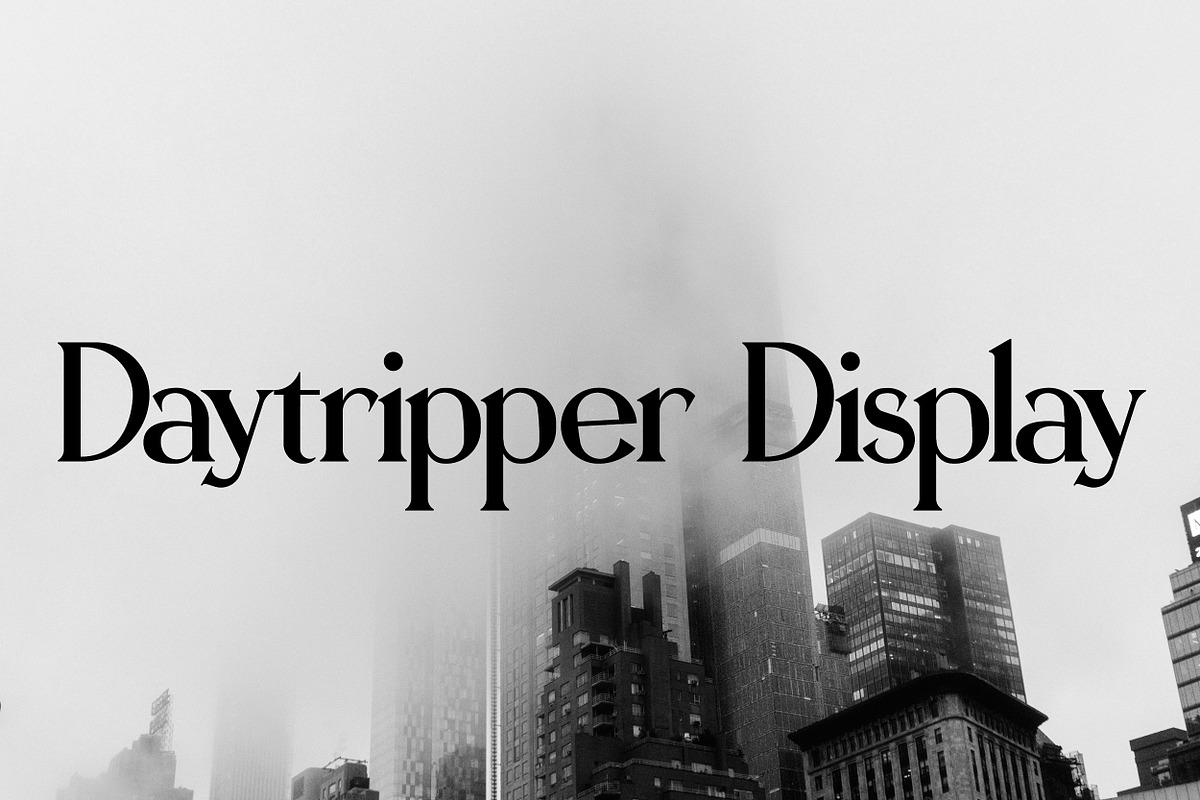 Daytripper Display | Dramatic Serif, a Serif Font by wendyleftmealone (Photo 1 of 7)
