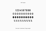 Letterboard - Condensed Sans Serif, a Sans Serif Font by Sunday Creative Co. (Thumbnail 6 of 6)