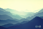 Mountain nature landscape., a Seasonal Illustration by Countryside life (Thumbnail 1 of 8)