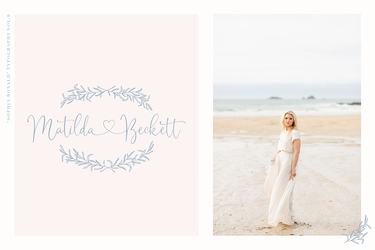 Sophia Ronald // Lovely Script Font, a Script Font by PeachCreme (Photo 14 of 22)