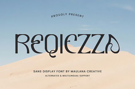 Reqiezza Decorative Display Font, a Blackletter Font by Maulana Creative