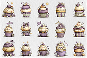 Whimsical4th of July Cupcake Clipart, a Seasonal Illustration by Rose Art (Thumbnail 2 of 6)
