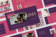Numa : Beauty Brand Powerpoint, a Presentation Template by Punkl Camp (Thumbnail 1 of 16)