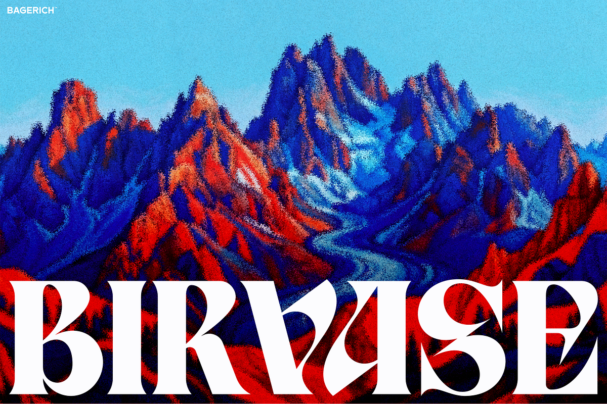 Birvase Display Font, a Serif Font by Bagerich Type Foundry (Photo 1 of 12)