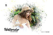 Watercolor Painting Photo Effect, a Layer Style Add-On by WudelMbois Studio (Thumbnail 1 of 3)