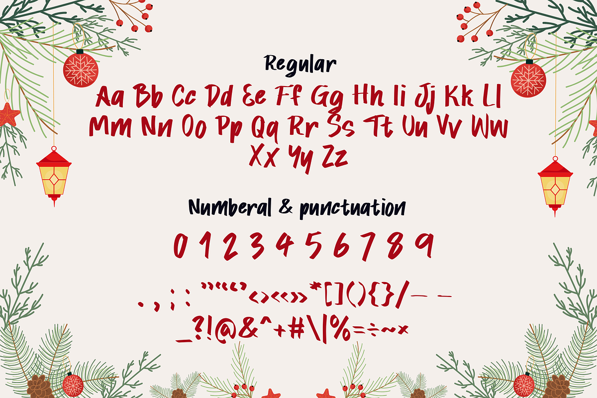 Snowy Giggles is a Christmas font, a Font by Brown Cupple (Photo 12 of 12)