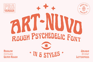 Art-Nuvo - Rough Psychedelic Font