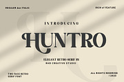 HUNTRO - Elegant Retro Serif Font, a Font by RHD Creative Studio (Thumbnail 1 of 11)