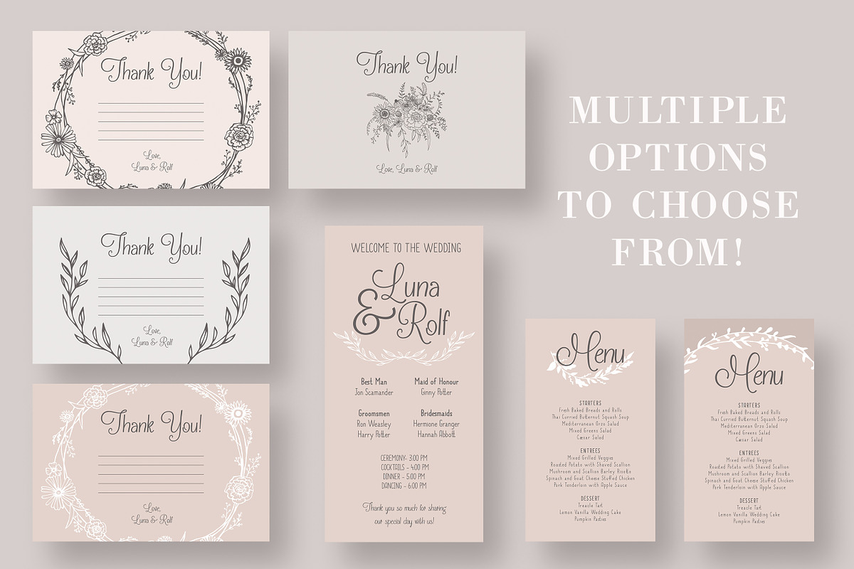 The Dreamy Wedding Collection, an Invitation Template by Knotted Design (Photo 4 of 5)