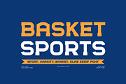 Basket Venpra - Sport Varsity Font, a Slab Serif Font by QR Design Studio (Thumbnail 2 of 7)