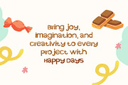 Happy Days - Handmade Cutout Font, a Sans Serif Font by HipFonts (Thumbnail 8 of 9)