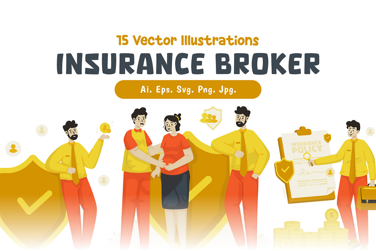 Insurance Broker Illustrations, a Person Illustration by Ilusiku Studio (Photo 4 of 4)