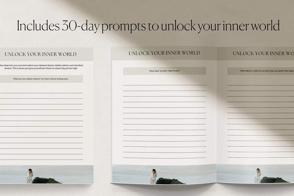 Self Discovery Journal Canva, a Presentation Template by HelloKarla (Photo 2 of 7)